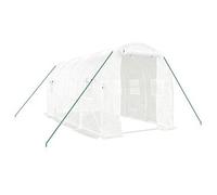 Invernadero Con Estructura De Acero Blanco 8 M² 4x2x2 M Vidaxl