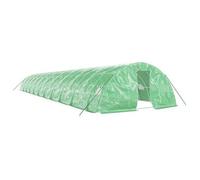 Invernadero Con Estructura De Acero Verde 110 M² 22x5x2,3 M Vidaxl