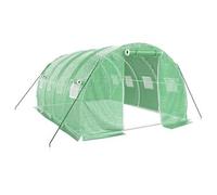 Invernadero Con Estructura De Acero Verde 12 M² 4x3x2 M Vidaxl