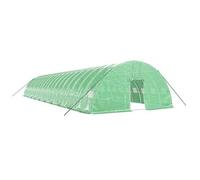 Invernadero Con Estructura De Acero Verde 120 M² 20x6x2,85 M Vidaxl