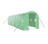 Invernadero Con Estructura De Acero Verde 16 M² 8x2x2 M Vidaxl