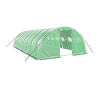 Invernadero Con Estructura De Acero Verde 32 M² 8x4x2 M Vidaxl