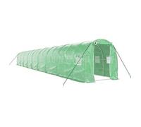 Invernadero Con Estructura De Acero Verde 36 M² 18x2x2 M Vidaxl