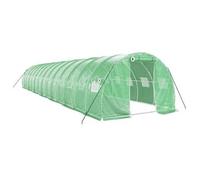 Invernadero Con Estructura De Acero Verde 42 M² 14x3x2 M Vidaxl