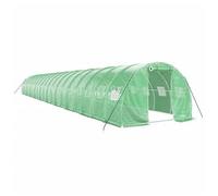 Invernadero Con Estructura De Acero Verde 60 M² 20x3x2 M Vidaxl