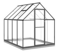 Invernadero Con Marco Base Aluminio Antracita 224x169x202 Cm Vidaxl