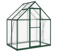 Invernadero Con Marco Base Aluminio Verde 169x114x195 Cm Vidaxl