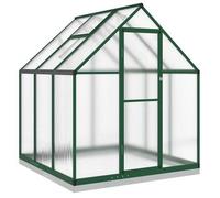 Invernadero Con Marco Base Aluminio Verde 169x169x202 Cm Vidaxl
