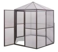 Invernadero De Aluminio 240x211x232 Cm Vidaxl