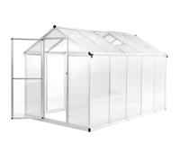 Invernadero De Aluminio 302x190x195 Cm 11,19 M³ Vidaxl