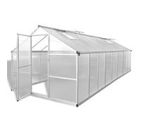 Invernadero De Aluminio 481x250x195 Cm 23,44 M³ Vidaxl