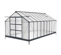 Invernadero de aluminio Azalia 2,5 x 5,5 m CoverTech antracita