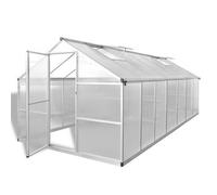 Invernadero De Aluminio Gris Antracita 10,53 M² Vidaxl