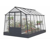 Invernadero de aluminio Lilia 2,5 x 3,7 m CoverTech antracita