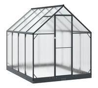 Invernadero de jardín con marco, 183,5 x 243,5 x 207 cm, aluminio y acero | Altura ajustable, resistencia al desgarro, túnel portátil, montaje para 3 personas, instalación agrícola temporal