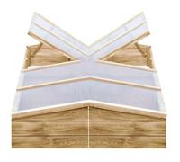 Invernadero De Madera De Pino Impregnada 2 Uds 200x50x35 Cm Vidaxl