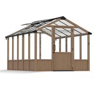 Invernadero de policarbonato Natura Cedro 2,37 x 3,6 m Palram - Canopia
