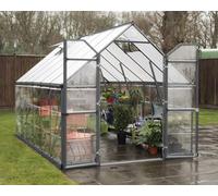 Invernadero gris de policarbonato Balance Grey 2,42 x 3,66 m Palram - Canopia