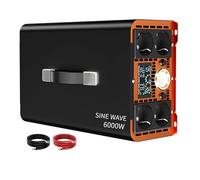 Inversor Corriente Coche Inversor 7000W 7KW 6KW Onda Sinusoidal para Pura 12V/24V/48V/60V/72V DC AC 220V 240V Convertidor Solar Coche RV Vehículo Inver(6000W,48V,240V 50HZ)