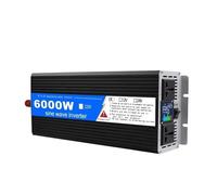 Inversor Corriente Coche Inversor Onda Sinusoidal para Pura 6KW 3.2kW 4KW 5KW DC 12V24V AC 220V 60Hz Convertidor Banco Energía Portátil Transformador Solar Coche(6000W,24V,220V 60hz)