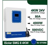 Inversor híbrido de energía solar de 4000W - Onda sinusoidal pura - Controlador MPPT - Inversor solar para sistemas autónomos