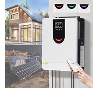Inversor Híbrido Solar De 1 Kw a 10,2 Kw, 12-48 V a 220 V Y Controlador Mppt Integrado De 40-160 A, Funciona Con Varios Tipos De Baterías, Para Casas Y Vehículos Recreativos,DC24V-4.2KW