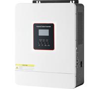 Inversor solar híbrido de 4000W, de 24V DC a 230V AC, inversor/cargador de onda sinusoidal pura, con controlador solar MPPT integrado de 120A, módulo WiFi, monofásico, para baterías de plomo-ácido o d