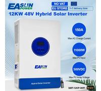 Inversor Solar Híbrido EASUN de 12000W MPPT 220V 48V, Entrada Máxima de PV 500V 22000VA, Cargador Solar de 150A, Entrada Dual, Compatible con BMS y WIFI SMT-12KP-48V