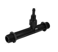 Inyector de Fertilizante Tipo Venturi, 1/2 ", 3/4", Tubo de Riego de 1 "Pulgada Inyector de Fertilizante para Riego de Jardín Kit de Riego por Goteo de Plástico Negro(3/4'')