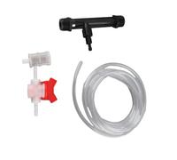 Inyectores de fertilizante Venturi de riego, kit de dispositivo de riego de jardín Inyector de fertilizante G3 / 4 + interruptor + filtro + tubo de agua