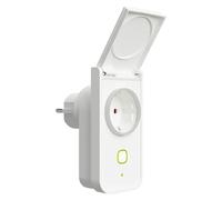 iO Enchufe inteligente WiFi + Hub Bluetooth Mesh (Para exterior, IP44, Blanco, 16 A)