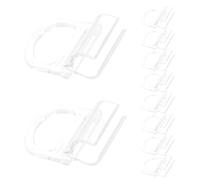 IOBIDDYS 10 Unidades Tiradores para Estores Enrollables Transparente con Resorte Clips de Sujeción para Varilla de Repuestos Resistentes y Fáciles de Instalar para Persianas sin Cuerda