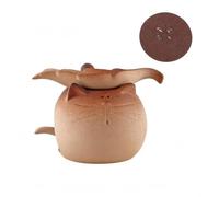Ioensy Calentador de Té Calentador Cerámico Quemador Calentador Accesorio Diseño de Quemador de Mesa con Bandeja Superficial Extraíble para Tazas y, Gato De Hoja con Almohadilla