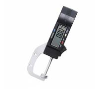 Ioensy Calibrador de Espesor Digital Micrómetro Digital Medidor de Espesor Regla de Medición Electrónica con Lectura a 0.01 Mm Botón de a y Cambio Métrico, 0-25mm, Horizontal