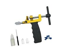 Ioensy de Azulejos de Vidrio 2 en 1 para Proyectos de Bricolaje Y Corte de Espejos, Apto para Grosores de hasta 15 Mm, Oro con Botella de Aceite