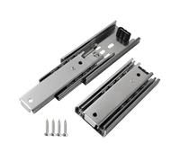 Ioensy Guías para Cajones de Armarios, Rieles para Cajones, Accesorio, Fácil Instalación, Rieles Metálicos Silenciosos, Guías Deslizantes para Armarios, Blanco, Length 4 Inch
