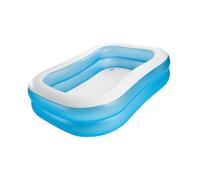 Ioensy Piscina Inflable Rectangular para Niños Y Adultos Ideal para Jardín Doble Capa de PVC Resistente Y Fácil de Instalar Adecuada para Uso en Exteriores I