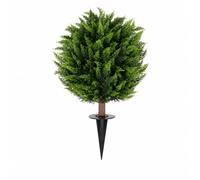 Ioensy Topiario con Estaca Versátil Topiario Esférico Artificial Redondo Planta Artificial con Estaca para Oficina, Entradas, 1PC