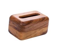 IOIUSKKU Caja de pañuelos decorativa rectangular de Para madera con estilo, ideal para decorar el comedor y el baño, dispensadores de pañuelos faciales de sobremesa, modernos y