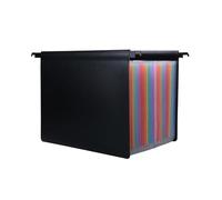 IOIUSKKU Carpeta de Archivos de Gran Capacidad expandible con 25 Bolsillos, Carpeta Colgante expandible para Recibos, organización Oficina, archivador Tipo acordeón con Etiquetas, Vistoso
