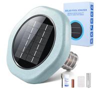 Ionizador de Piscina Solar, Limpiador de Iones de Cobre, Elemento de Cobre de Alta pureza, hasta 132,500 litros, Limpieza de Alta eficiencia, Impermeable, Duradero, Limpiador Flotante para Piscinas