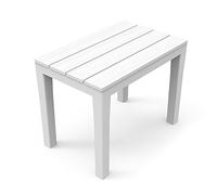 IPAE-ProGarden Banqueta para exterior 38,5 x 60 x 45 cm Blanco