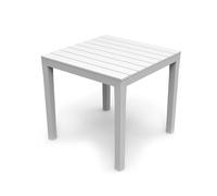 Ipae Progarden Mesa Bali cuadrada blanca para exterior