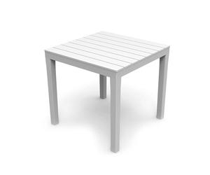Ipae Progarden Mesa Bali cuadrada blanca para exterior