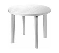 Ipae Progarden Mesa redonda Tondo color blanco para exterior ø90 x 72 cm