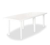 Ipae-Progarden S.P.A. Mesa Extensible Rectangular, con 6 Patas, Made in Italy, 144x90x72 cm (Cerrada), Color Blanco