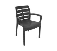 Ipae Progarden Silla apilable Borneo color antracita