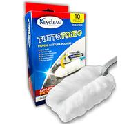 IPEA 10x Plumero Atrapapolvo modelo Todo Redondo - 10 Repuestos Universales Compatibles - Plumeros de Microfibra para Eliminar la Suciedad y el Polvo del Hogar - Recambio de Plumero - Colectores Polvo