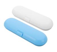 Ipetboom 2piezas Soporte De Cepillo De Dientes Eléctrico Portátil Estuche De Viaje Para Cepillos Eléctricos Caja De Almacenamiento