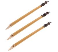 Ipetboom 3 Piezas Pluma de Inmersión de Caña, Pincel de Caligrafía de Caña, Beige, Hecha a Mano, Diseño Inclinado Ajustable, para Caligrafía Japonesa y Proyectos Diy, Estudiantes